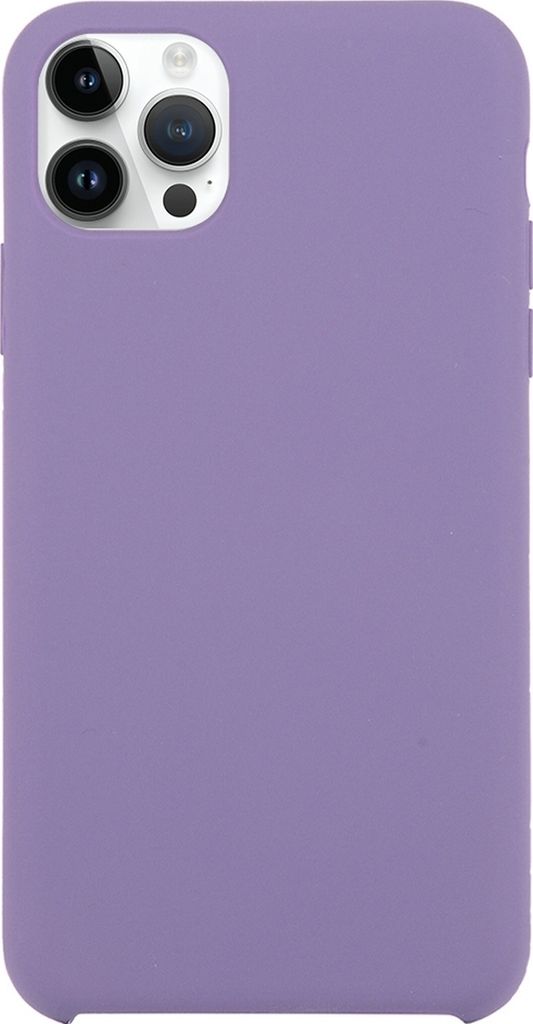 Mobigear Rubber Touch iPhone 15 Pro Max Silikon Hülle Backcover - Lila