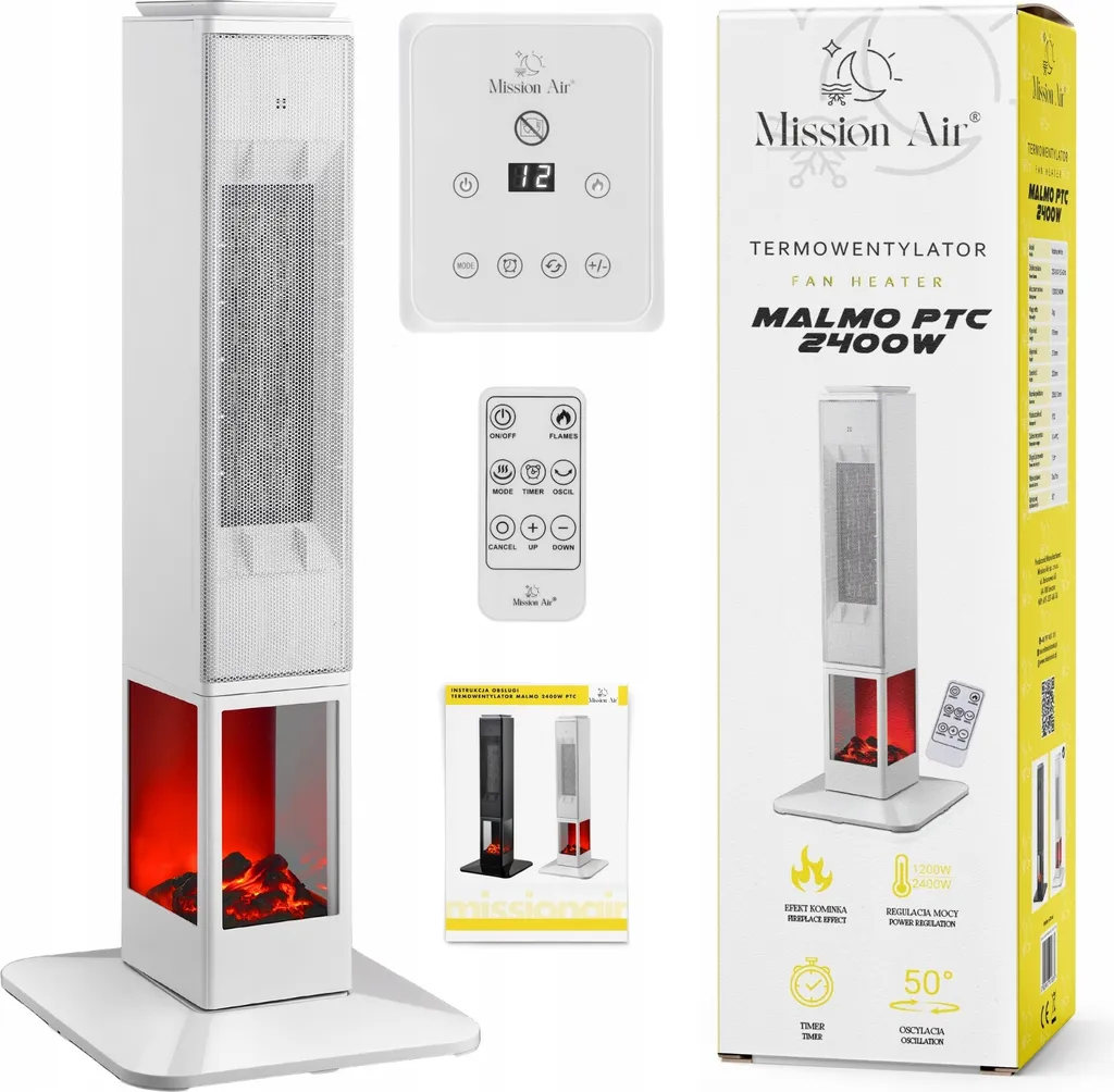 Dites adieu au froid avec le radiateur soufflant MALMO 2400 W blanc