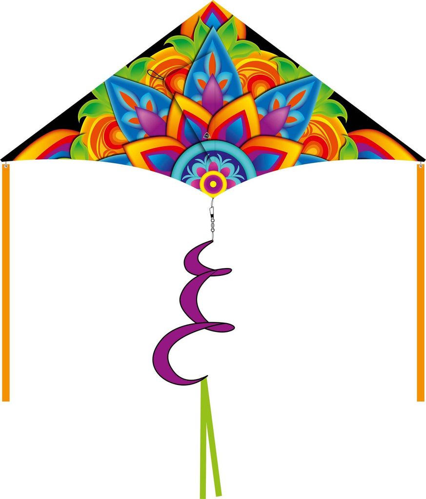 Jednošnúrový šarkan HQ Delta Rainbow Mandala 2 m 106104 Obrázok produktu 