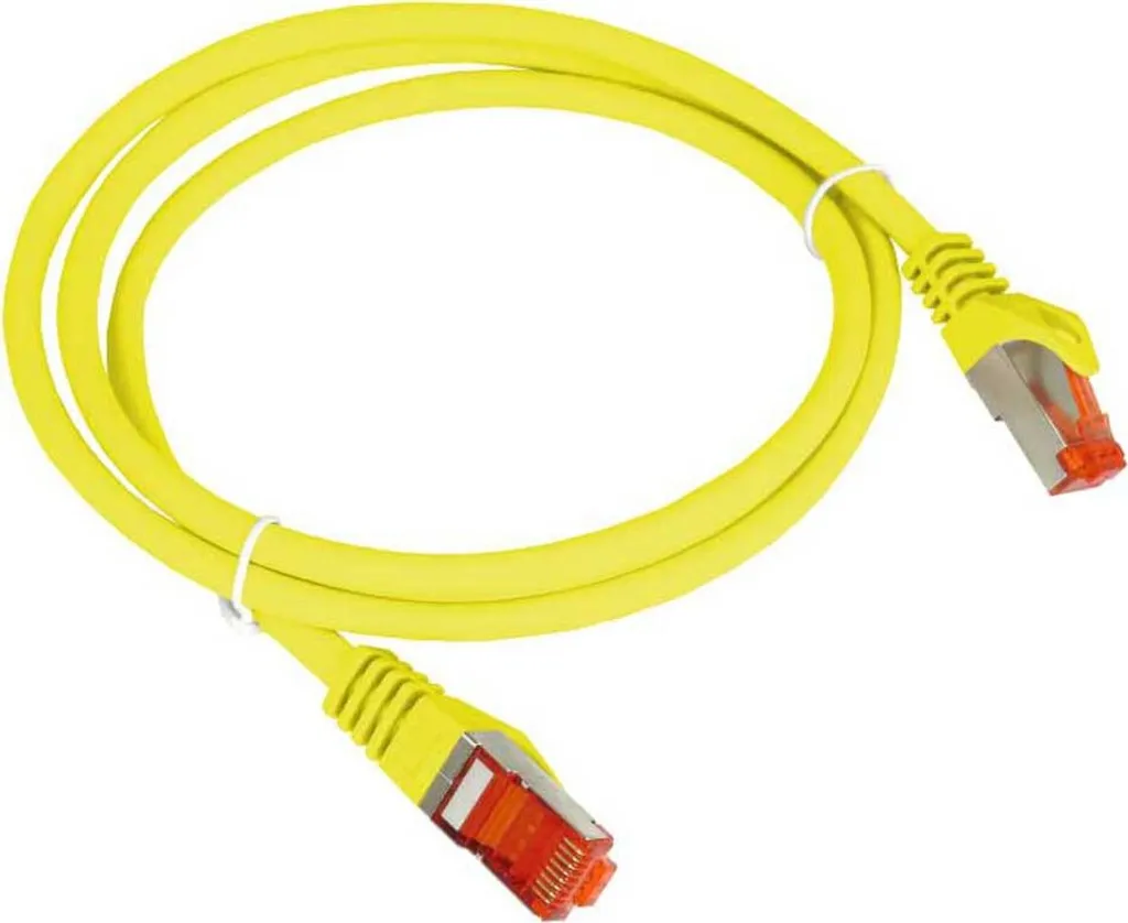 Cavo Ethernet Giallo 0.5m Alantec Cat6 F/UTP | Compatto e Schermato