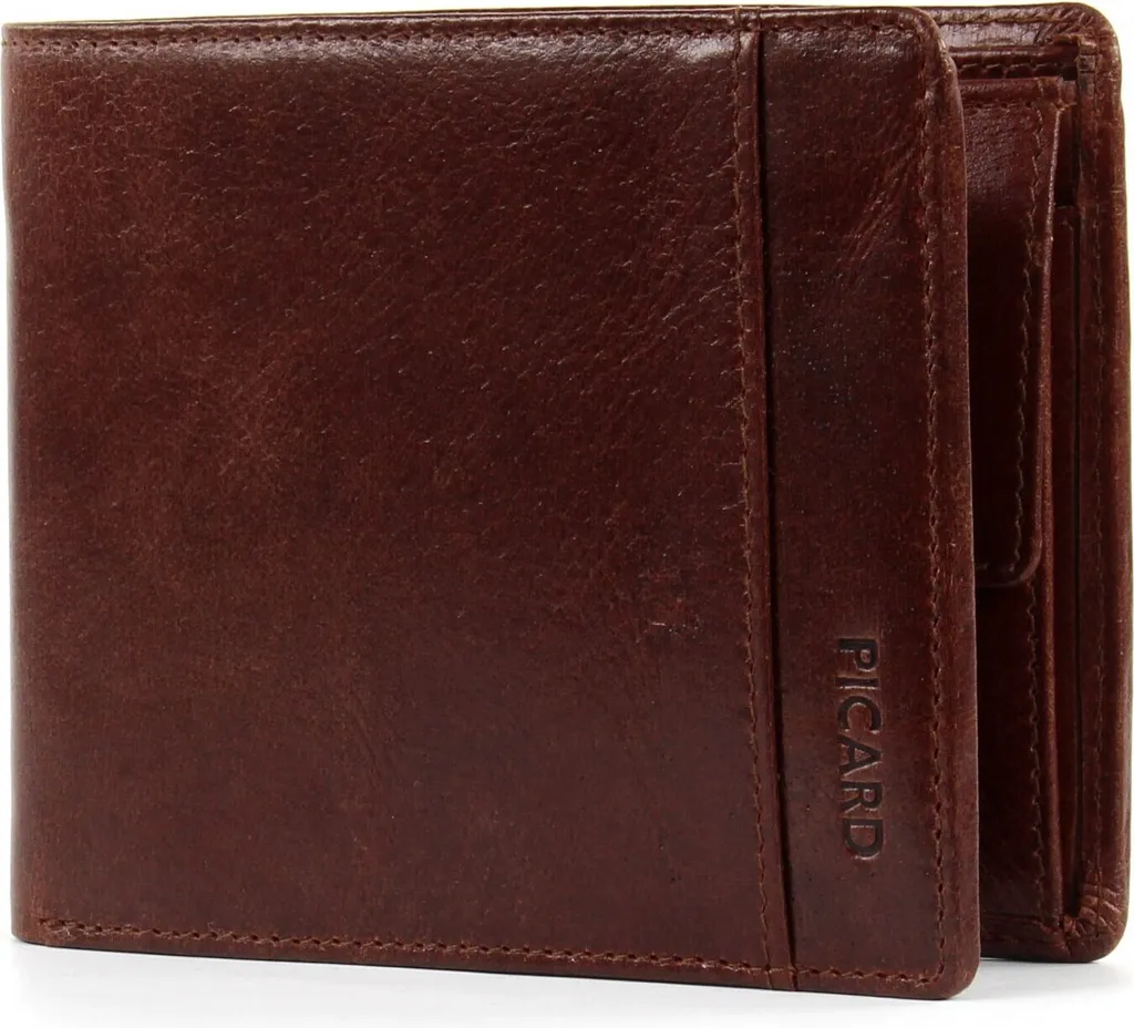 Porte-monnaie compact PICARD Buddy 1 idéal pour vos poches en cuir brun