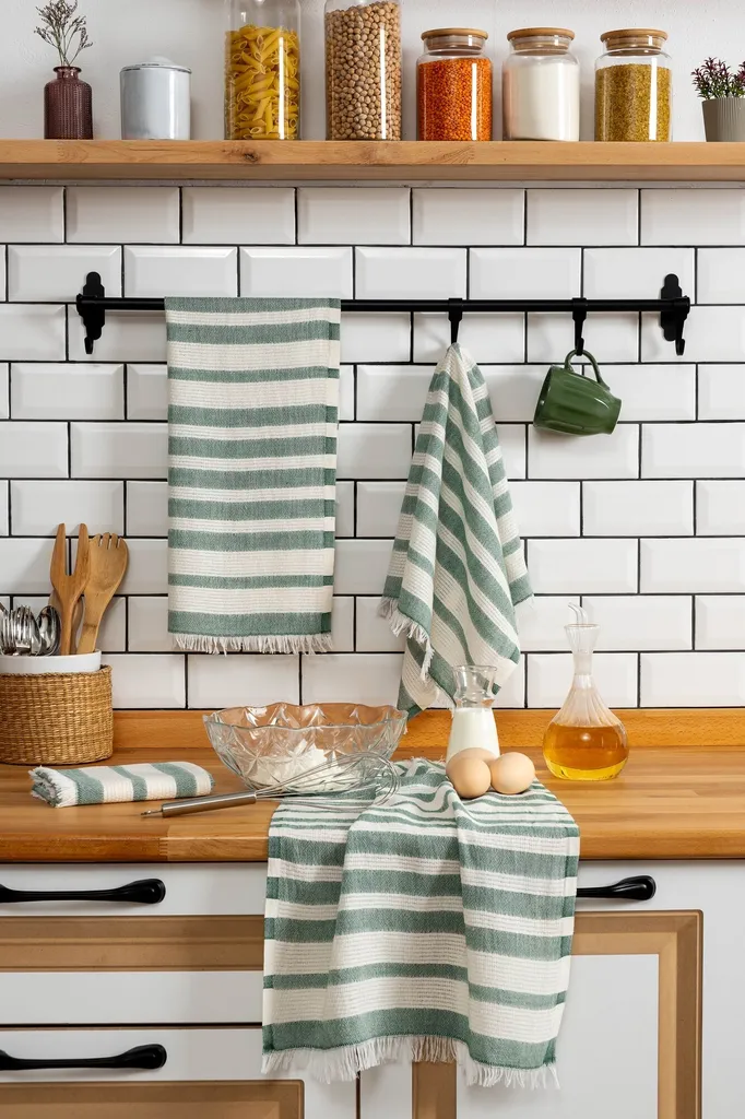 Mijolnir Bella Set Asciugamani Verde 4 Pezzi 100% Cotone 45x65 cm Prezzo