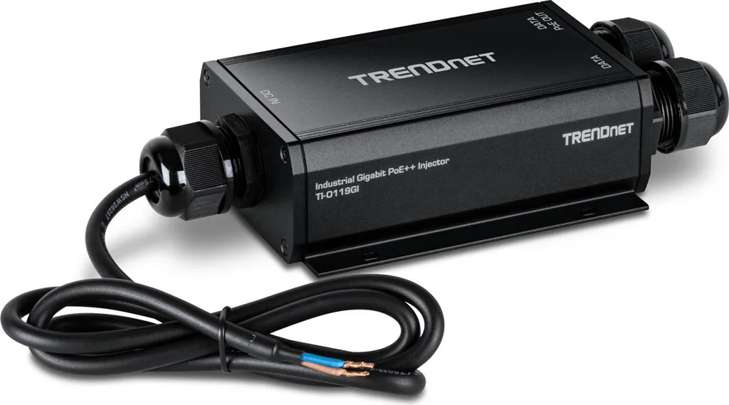 Injecteur PoE++ Industriel 95W TRENDnet TI-O119GI avec Port Gigabit