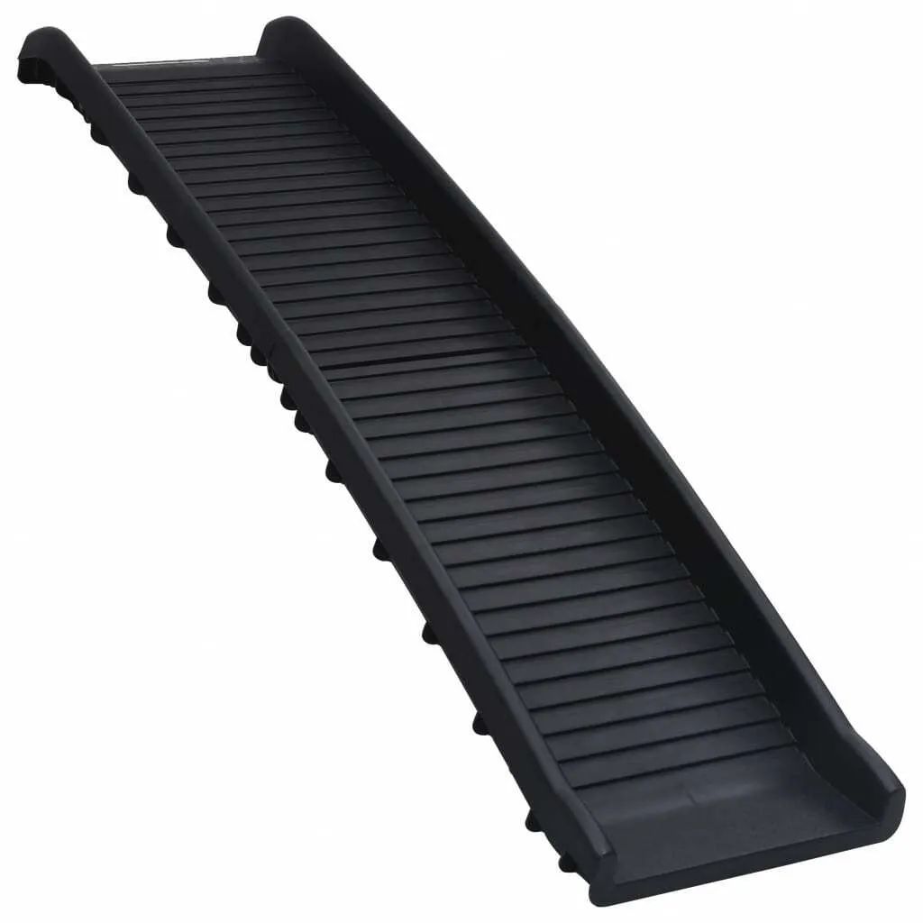 Rampe pour chien antidérapante et pliable 155 cm noire haute résistance