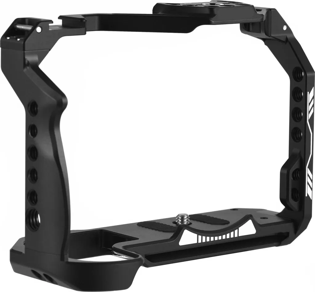 Cage Video Canon R7 Alluminio CNC | Espansione Cold Shoe e Filetti 1/4