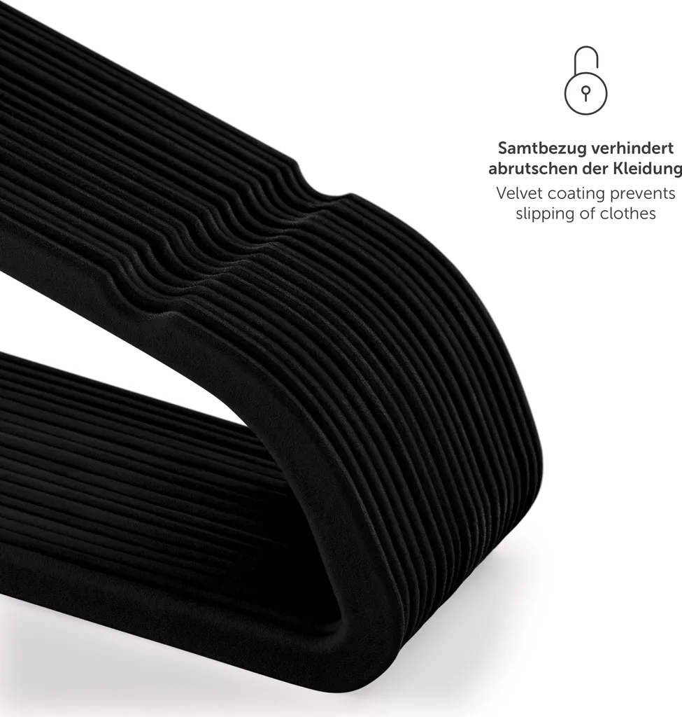 Recensione Blumtal 100 Pezzi Appendiabiti Velluto Nero Salvaspazio - 2