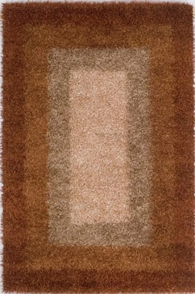 Tapis Kerala 119 Terra 140x200 - Solution Anti-Bruit et Confortable Shaggy