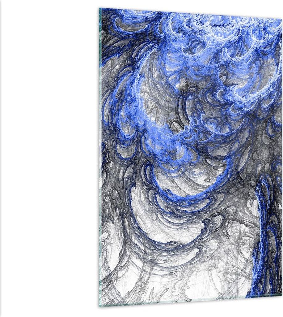 Bilder auf glas - Einteilig - Abstraktion modern - 80x120cm - Glasbilder - Wandbilder - Bilder - zum Aufhängen bereit - Wanddekoration aus Glas - ...