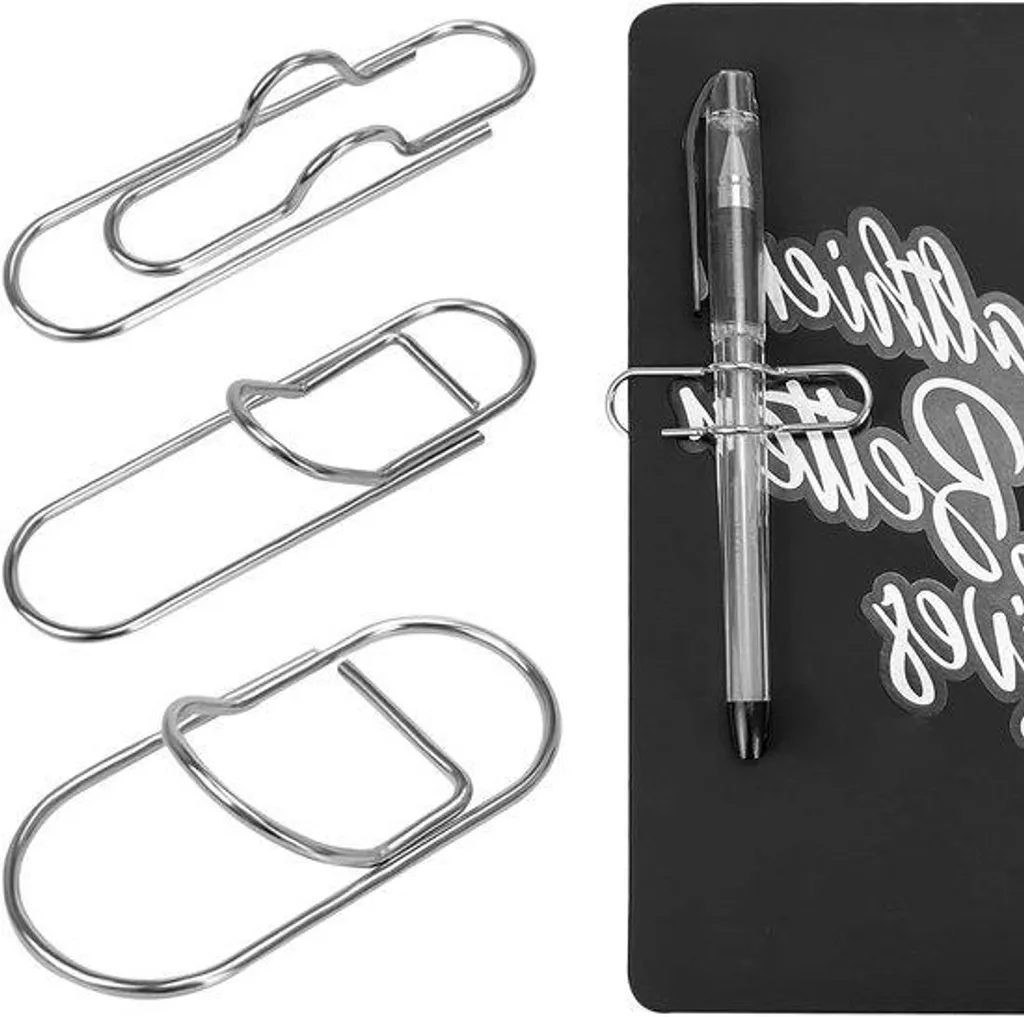 Porte-blocs métalliques en acier inoxydable - Lot de 20 pièces robustes