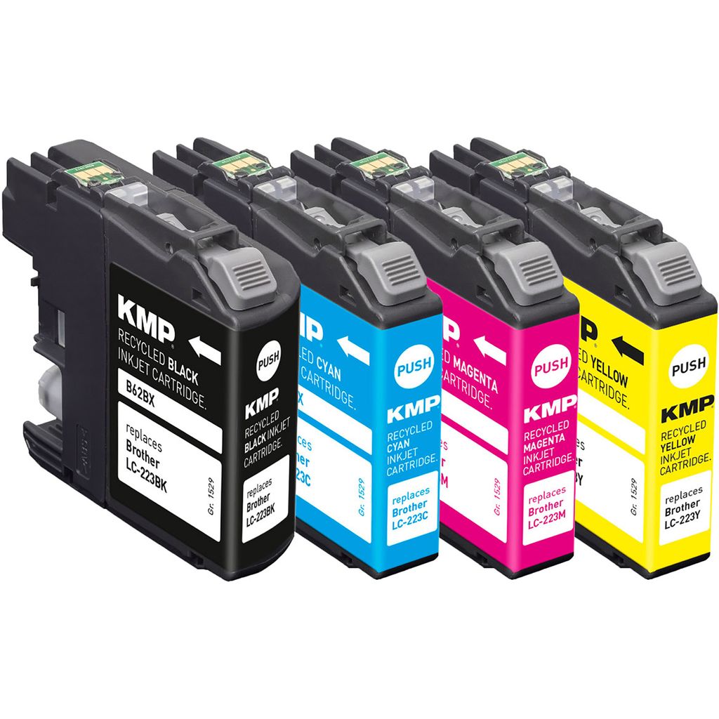 KMP Tintenpatrone passend für Brother LC223BK, LC223C, LC223M, LC223Y Multipack