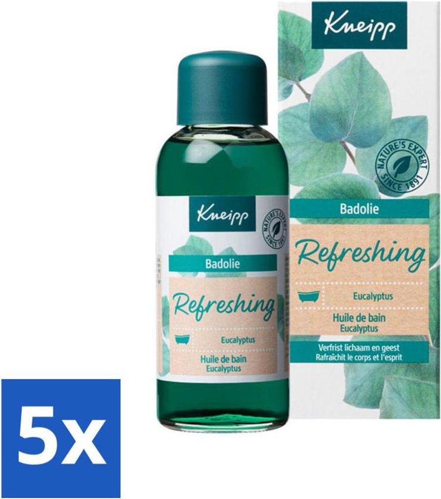 Kneipp - Badeöl - Minze-Eukalyptus - 100 ml - Vorteilspack - 5 Stücke