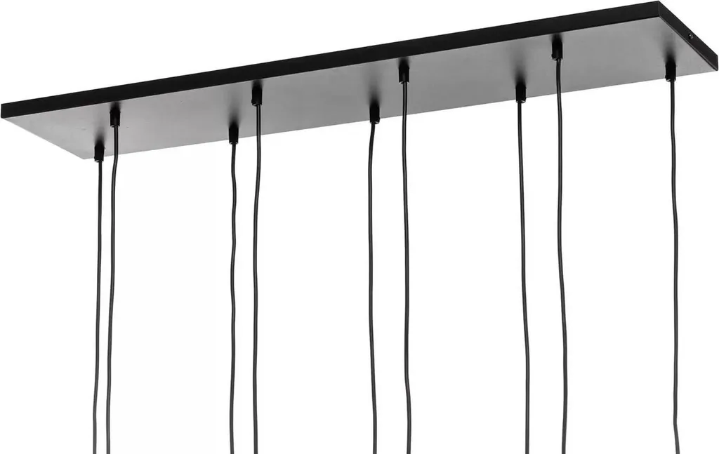 Suspension Plafonnier Multi-bras Cosmo 9 Noir et Or pour Salon - 10