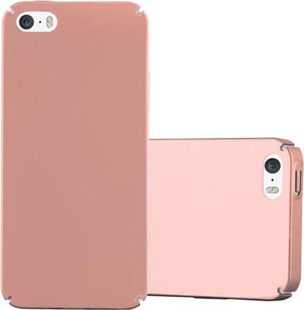 Cadorabo Hülle für Apple iPhone 5 / 5S / SE 2016 Schutzhülle in Rosa Hard Case Handy Hülle Etui