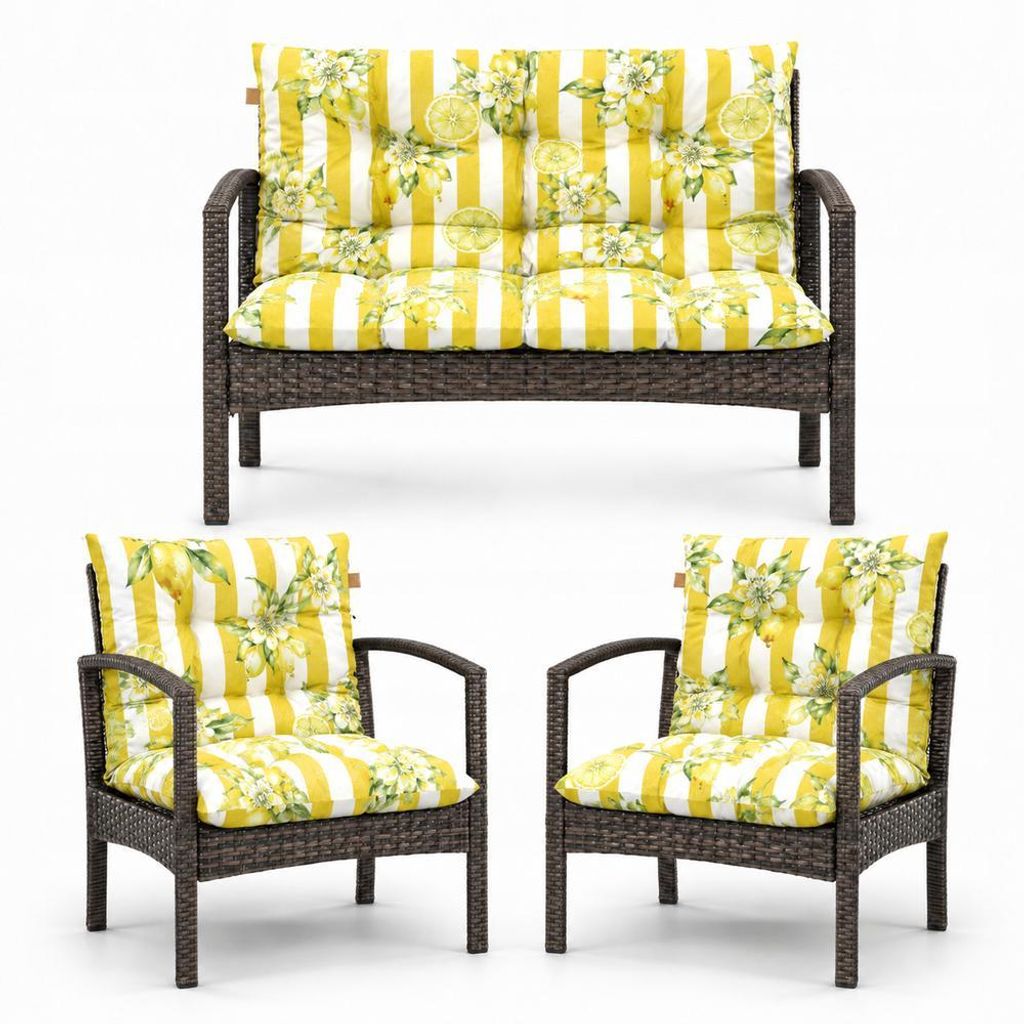 Palettenkissen Loungekissen Set 3-teilig, Outdoor Produktbild 