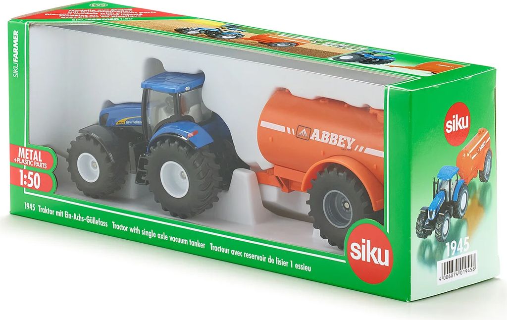 SIKU Trattore con vasca per liquami monoasse Modello toy 1 Immagine del prodotto 