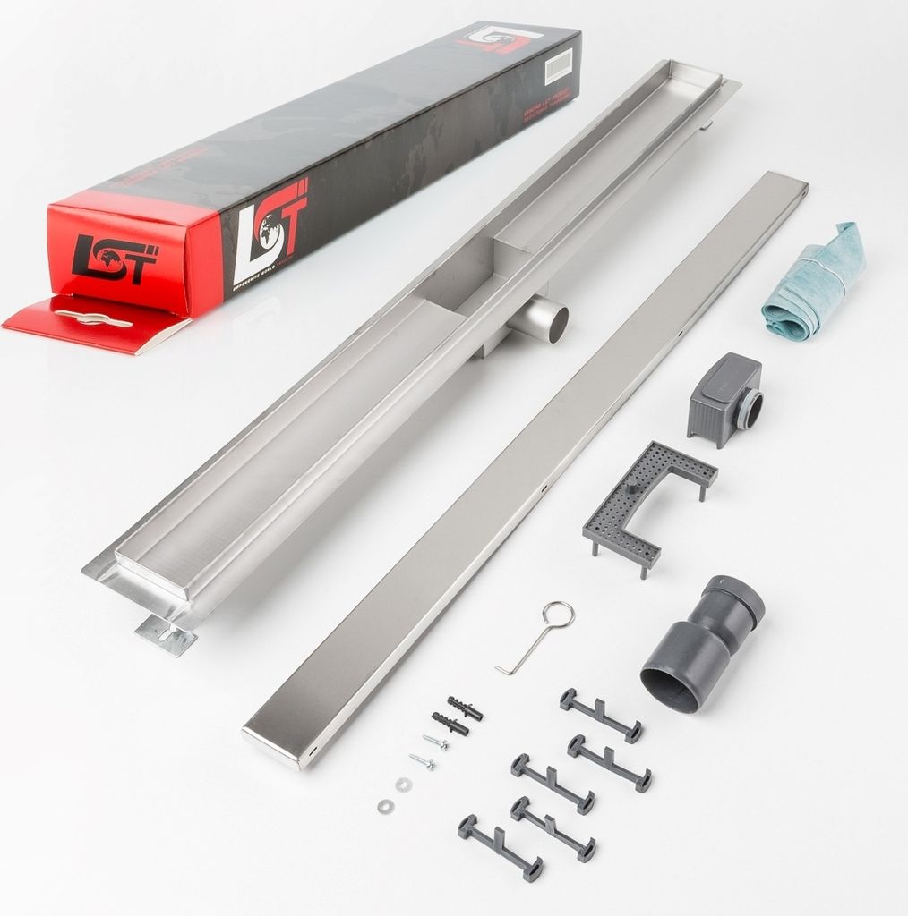 Duschrinne befliesbar 900 x 70 mm höhenverstellbar Duschablauf Duschgitter