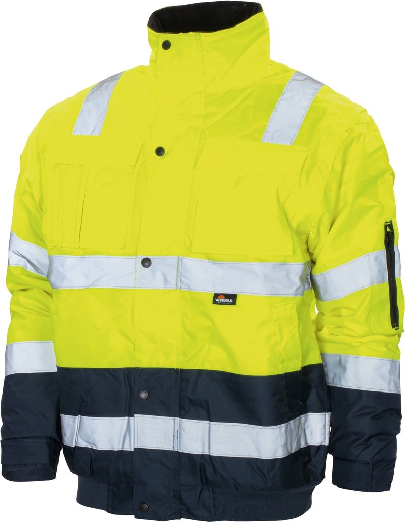 VIZWELL Warnschutz Pilotenjacke VW 60 CB Gr. 2XL gelb/marine