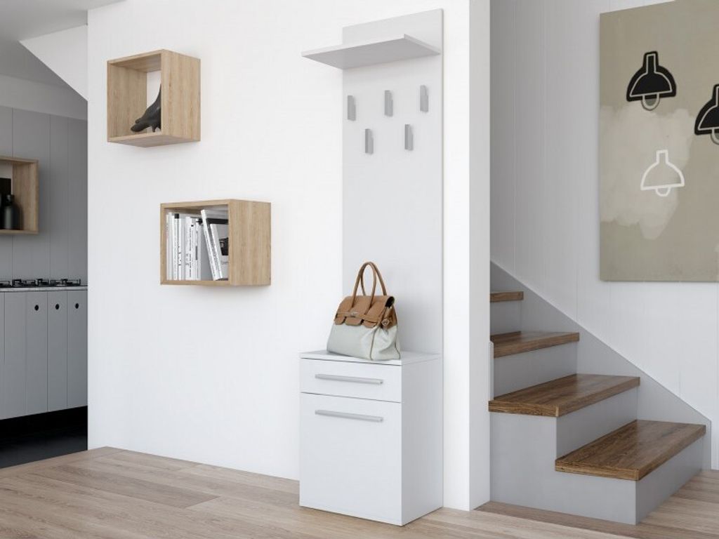CDF Kleiderständer DUO | Farbe: weiß | Schuhschrank mit Produktbild 6