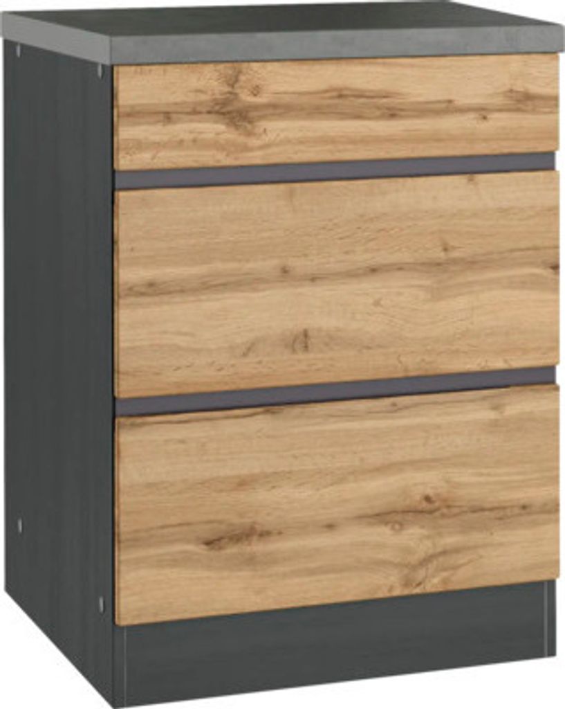 Held Möbel Kochfeldumbauschrank PISA BxTxH 60 x 60 x 86 cm wildeiche matt zerlegt 476.2.6310