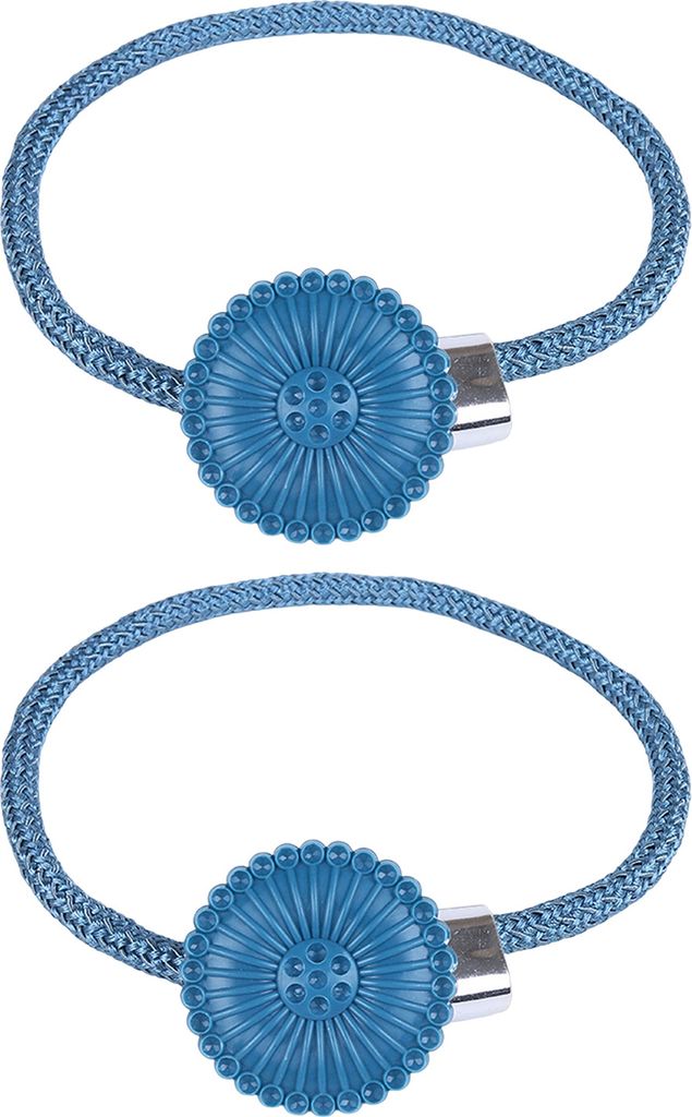 2 Stück Gardinenhalter, fest angebracht, modern, einfach zu verwenden, praktisch, umweltfreundlich, dekorativ, Polyester, Riesenrad-Vorhang-Raffha...