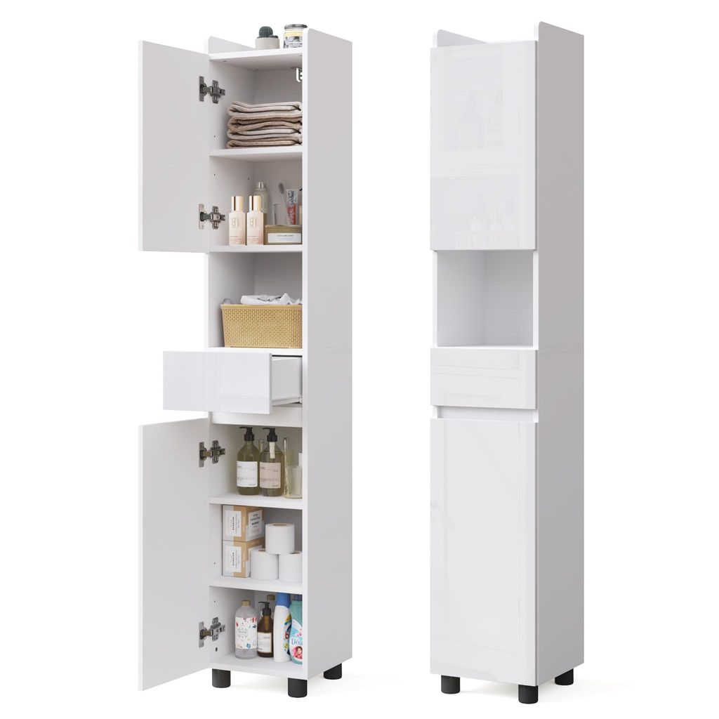 Armoire haute pour salle de bain Mondeer avec façade Image du produit 
