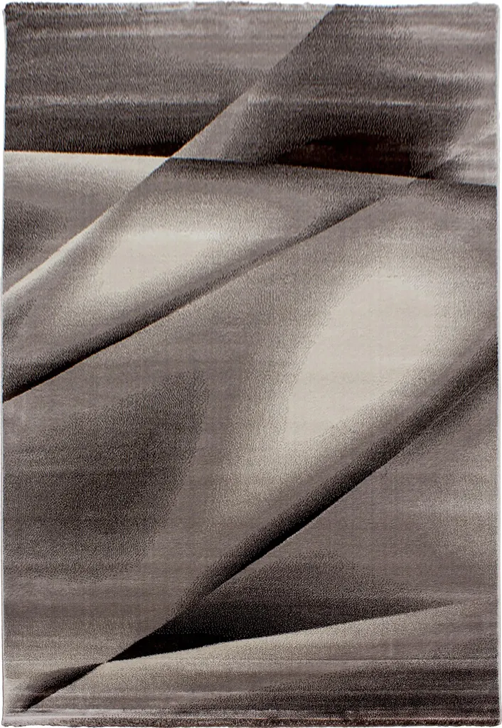 Tapis de salon brun à poils ras 140x200 cm Miami Hios style moderne