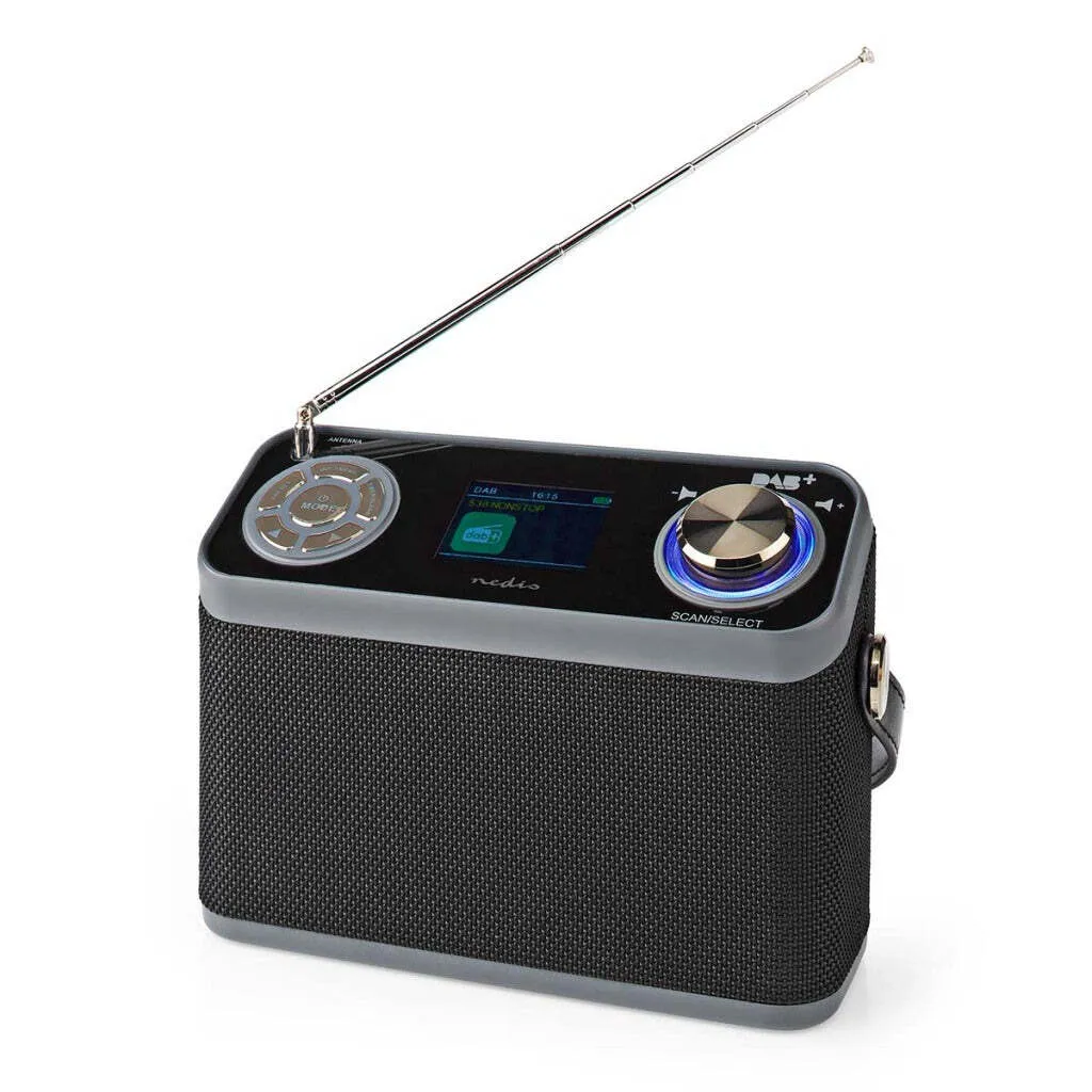 Radio Digitale DAB+/FM 24W Display Colori e Bluetooth - Nero Elegante