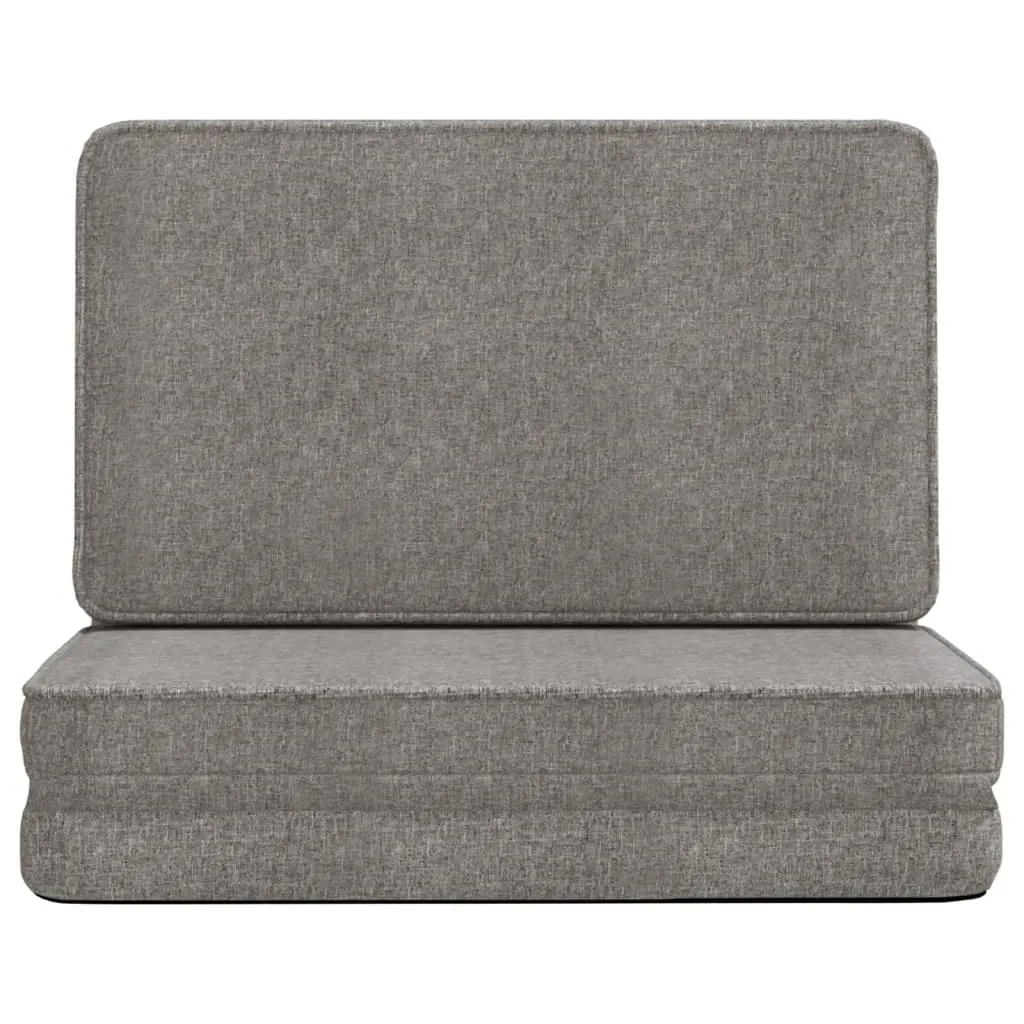 Chaise de sol pliable gris clair - Idéal lecture, gaming et repos