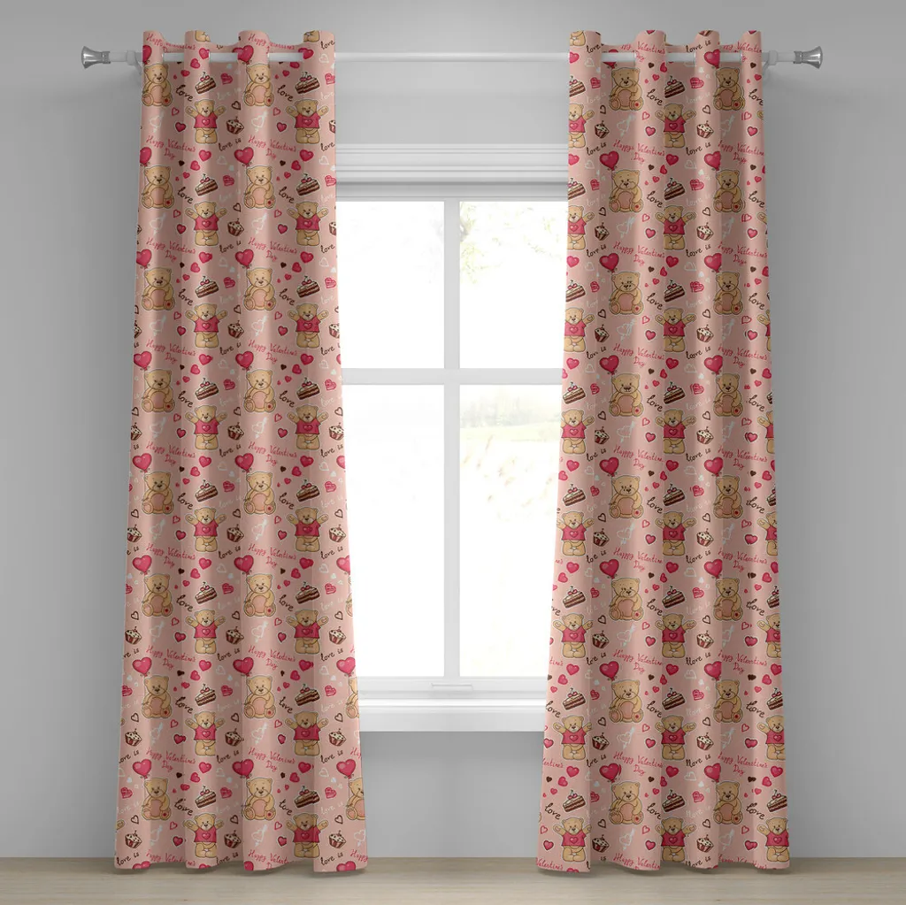 Tenda Cameretta San Valentino ABAKUHAUS 280x245cm - Orsetti e Palloncini