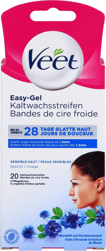 Veet studené voskové pásky na obličej s citlivou pokožkou Obrázek produktu 