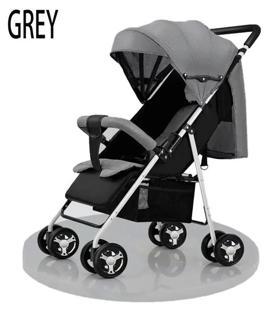 Porte-bébé compact B013-LIGHTGREY - Conception légère et sécurisée - 2
