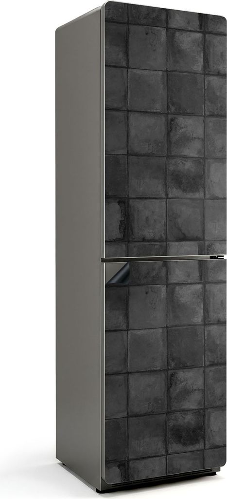 Steinfliesenstruktur – Magnetische Kühlschrank Abdeckung – Dekorfolie magnetisch Küche – Kühlschrank Magnet Deko – selbstklebende Magnet...