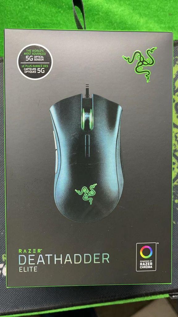 Razer DeathAdder Elite - Ergonomische Gaming Maus mit 16.000 DPI optischem Sensor