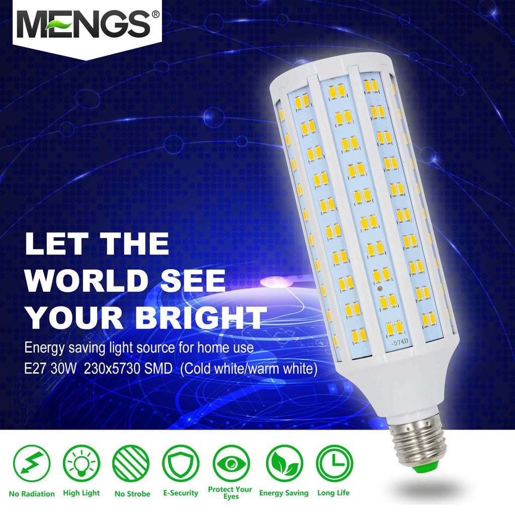 E27 Maiskolben LED High Power Birne Lampe 20W Warmweiss 