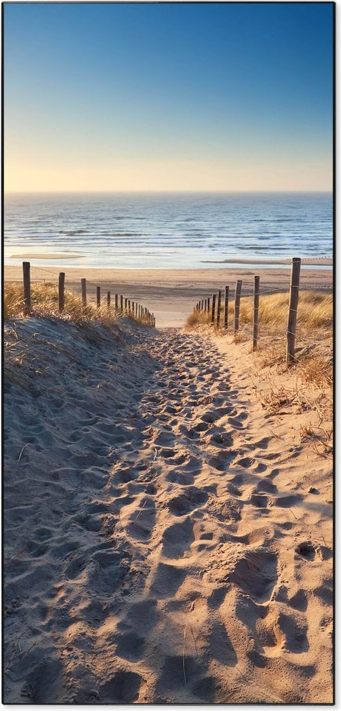 Stahl Magnettafel Hochformat 78x37cm Nordseestrand