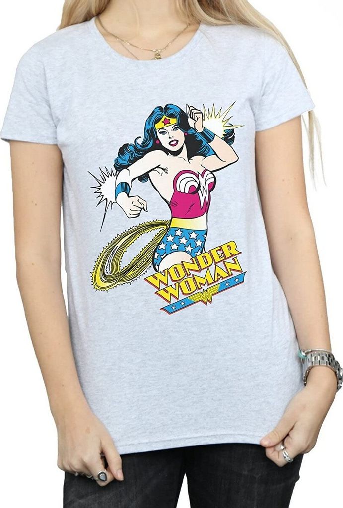Wonder Woman - T-Shirt für Damen BI766 (M) (Grau)