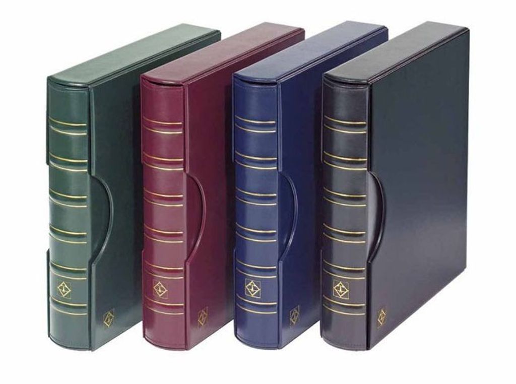 Ringbinder GRANDE CLASSIC mit Schuber, blau Produktbild 