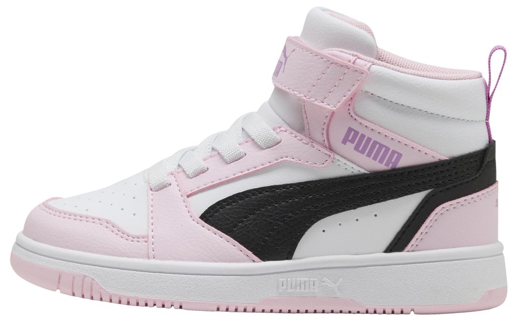 Puma Rebound V6 MID AC+ PS Sneaker, White Black-Pearl Pink, Produktbild 