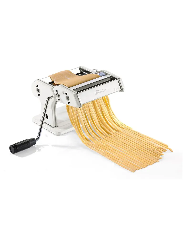 Machine à pâtes en acier PASTA PERFETTA avec rouleaux réglables blanc - 6