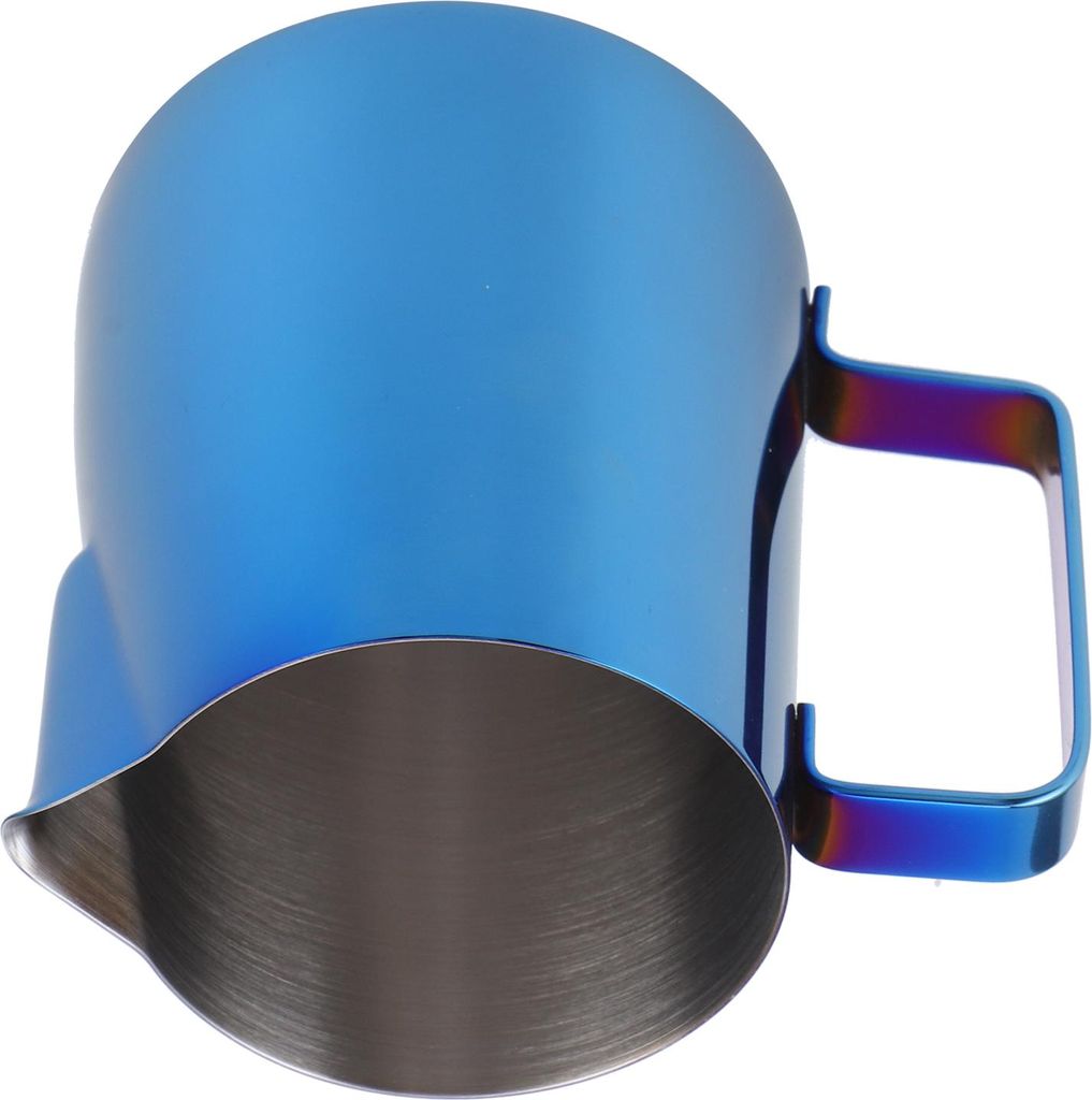 Coffee Art Pitcher Latte Milk Frothing Cup Pitcher Kaffeemaschine Werkzeug Zubehör ohne Skala350ml Blau