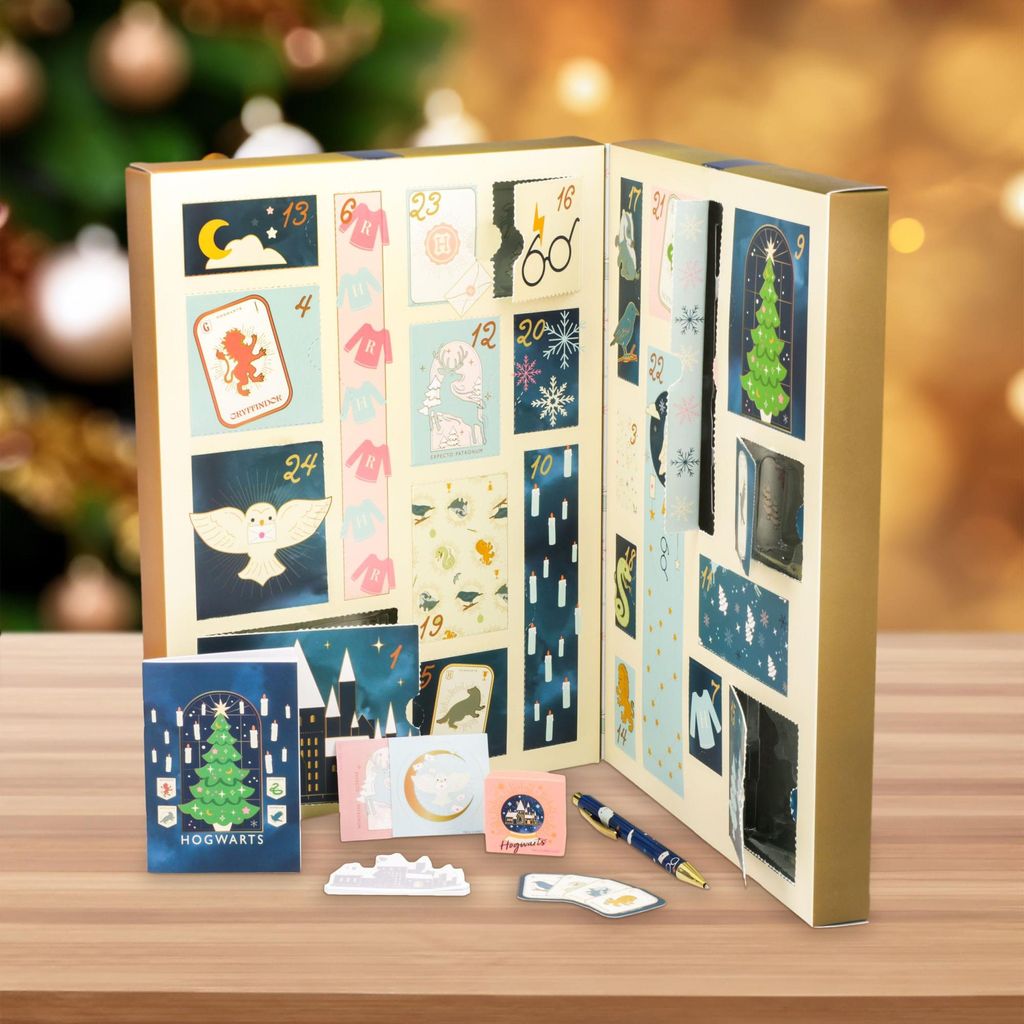Harry Potter Adventskalender met 24 items, thema: Hogwarts Productafbeelding 