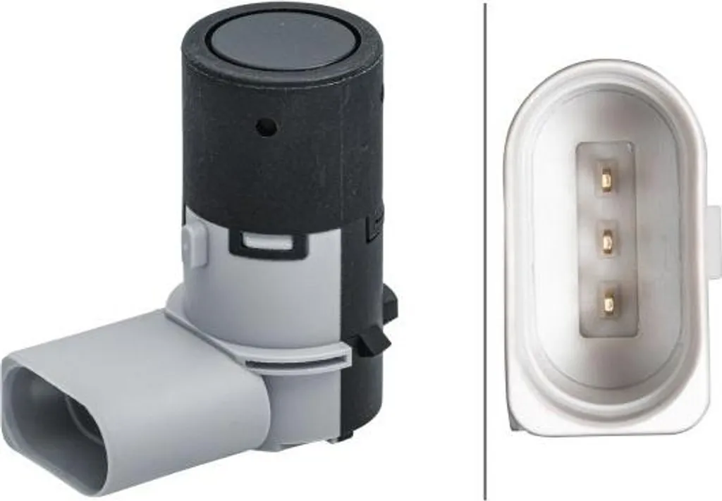 Capteur Aide au Stationnement HELLA 6PX Ultra-Précis OE 4B0919275E Noir