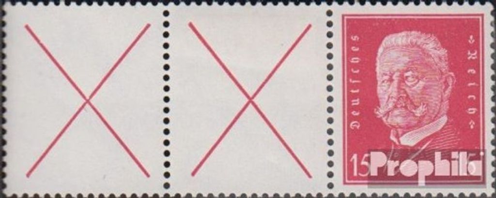 Briefmarken Deutsches Reich 1928 Mi W30.2 mit Falz Reichspräsidenten