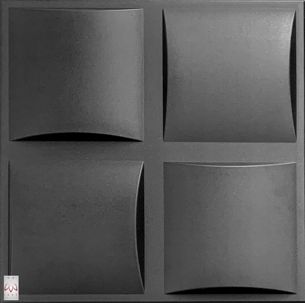 3D Wandpaneele Polystyrol Deckenpaneele Platten Paneele Diamant Grau 50x50cm