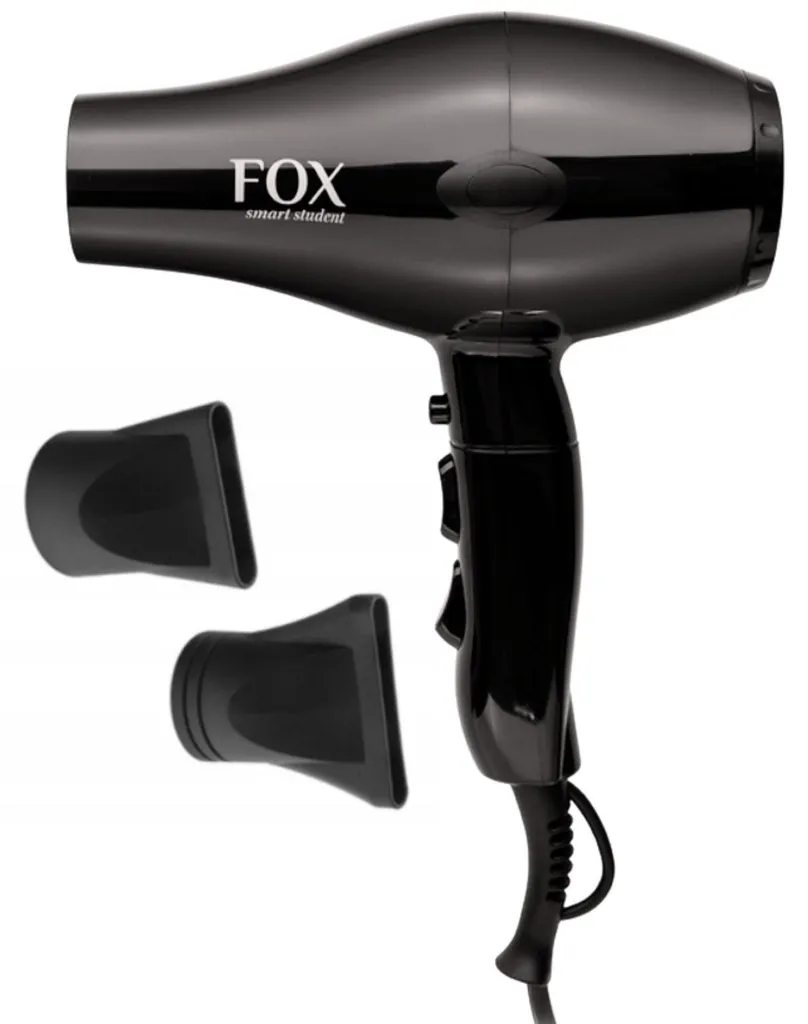 Sèche-cheveux ionique compact 2100W FOX performant et ultra léger Noir
