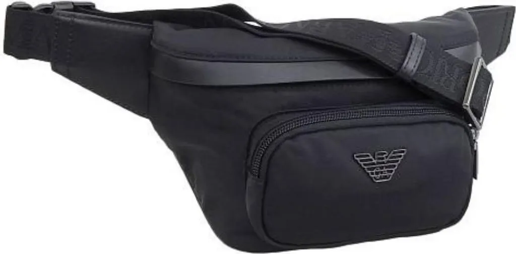 Sac Armani en toile technique noire - Résistant et ultra léger