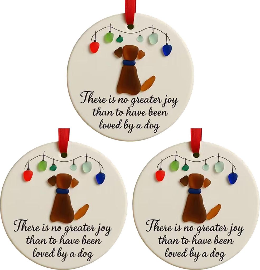 Seeglas-Kunst, Tier-Ornament, Haustier-Gedenkstätte, Weihnachtsbaum-Hängedekor, Andenken, Geschenk für Katzen- und Hundeliebhaber, Urlaubs- und ...