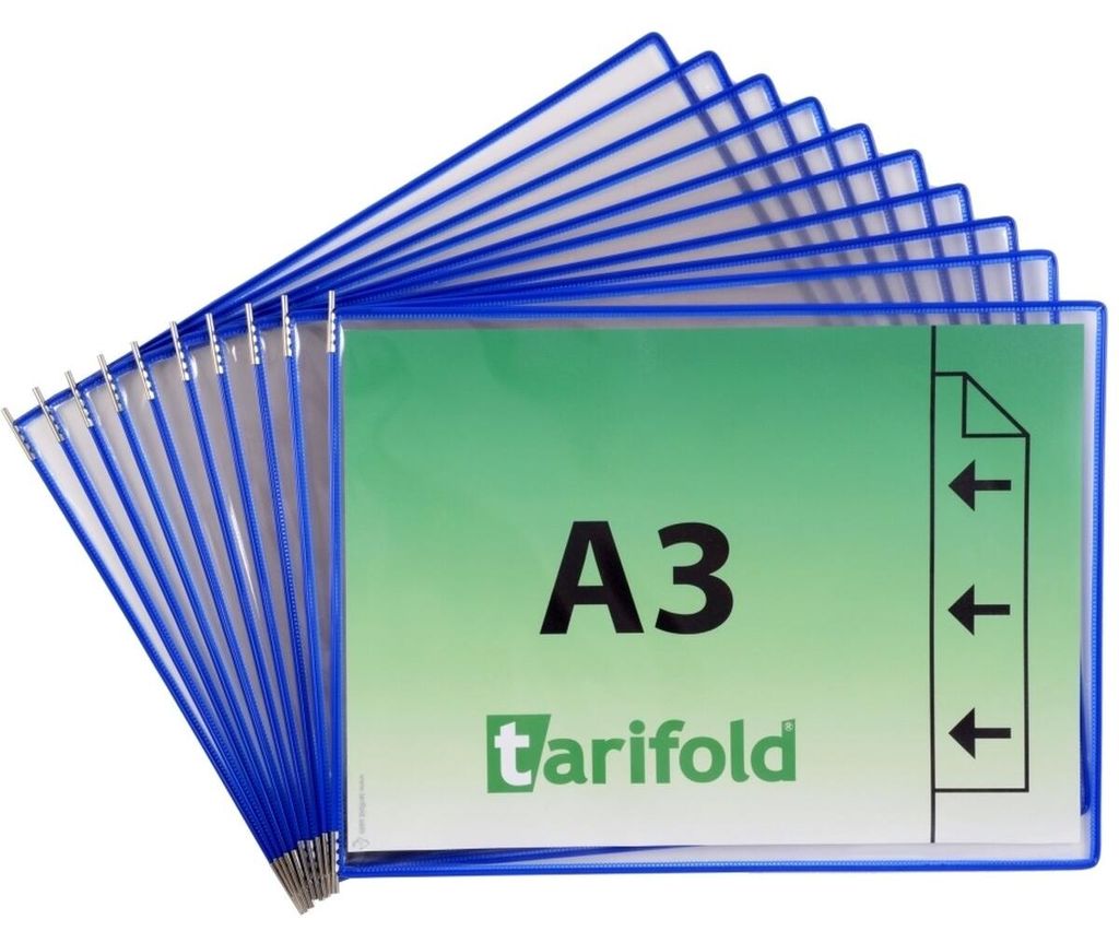 tarifold Sichttafeln mit 5 Aufsteckreitern DIN A3 quer Produktbild 