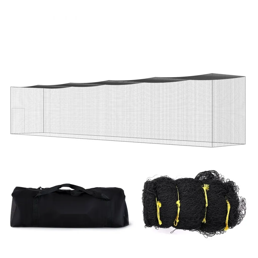 Cage de frappe baseball 70 pieds kit complet noir pour jardin et maison