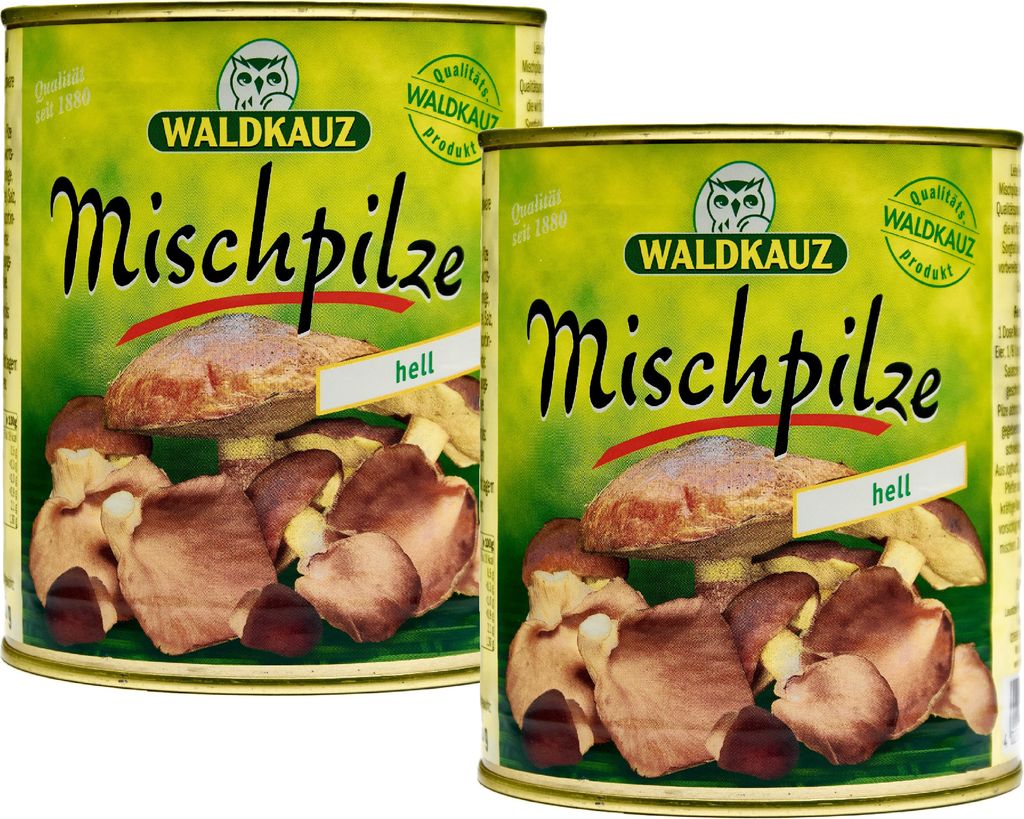 Food-United MISCHPILZE Hell 2 Dosen Füllm 800g ATG 455g aromatisch